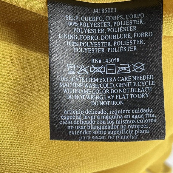 The Jetset Diaries Topaz Jumpsuit Gold Draped Neck Split Leg New Size Medium - Picture 7 of 7